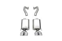 CORSA Performance 21077 Corsa 06-13 Chevy Corvette C6 Z06 7.0L / 09-13 ZR1 6.2L Polished Axle-Back Exhaust w/4.5in Twin Tips