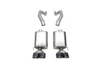 CORSA Performance 21077BLK Corsa 06-13 Chevy Corvette C6 Z06 7.0L / 09-13 ZR1 6.2L Black PVD AxleBack Exhaust w/4.5in Twin Tips