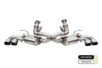 CORSA Performance 21100 Corsa 2020-25 Corvette C8 3in Valved Cat-Back 4.5in Pol Quad Tips - Fits Factory Perf Exhaust w/ AFM
