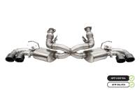 CORSA Performance 21100BLK Corsa 2020-25 Corvette C8 3in Valved Cat-Back 4.5in Blk Quad Tips - Fits Factory Perf Exhaust w/ AFM