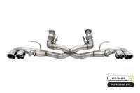 CORSA Performance 21102 Corsa 20-25 Corvette C8 3in Xtreme Cat-Back Exhaust 4.5in Pol Quad Tips - Integrates stock AFM Valve