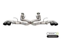 CORSA Performance 21102BLK Corsa 20-25 Corvette C8 3in Xtreme Cat-Back Exhaust 4.5in Blk Quad Tips - Integrates stock AFM Valve