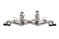 CORSA Performance 21103 Corsa 20-25 Corvette C8 3in Valved Cat-Back 4.5in Pol Quad Tips Fits Factory Perf Exhaust DeletesAFM