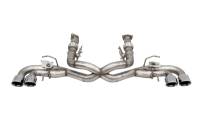CORSA Performance 21106 Corsa 2020-2025 Corvette C8 3in Valved Cat-Back 4.5in Pol Quad Tips - Fits Factory NPP Exhaust w/AFM