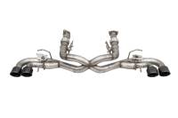 CORSA Performance 21106BLK Corsa 2020-2025 Corvette C8 3in Valved Cat-Back 4.5in Blk Quad Tips - Fits Factory NPP Exhaust w/AFM