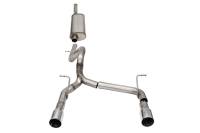 CORSA Performance 21124 Corsa 2018-2025 Jeep Wrangler JLU 3.6L 2.75in Sport Cat-Back Exhaust w/ 4in Tips