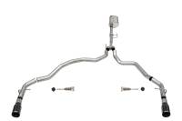 CORSA Performance 21164BLK Corsa 2021-2025 Ford F-150 Regular Cab/ 8in Bed 3.5L V6 Sport Cat-Back Dual Rear Exit-