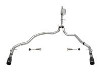 CORSA Performance 21167BLK Corsa 2021-2025 Ford F-150 SuperCab/6.5ft Bed 3.5L V6 Sport Cat-Back Dual Rear Exit-Black PVD