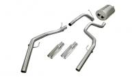 CORSA Performance 24425 Corsa 2009-2019 -14 Dodge Ram Quad Cab/Short Bed 1500 4.7L V8 Polished Sport Cat-Back Exhaust