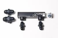 RADIUM Engineering 20-0062 Radium Engineering Universal 4-Port Manifold - Black W/ Logo