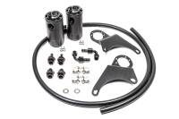 RADIUM Engineering 20-0118-FL Radium Engineering Mitsubishi Evo 8-9 Dual Catch Can Kit Fluid Lock