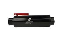 Aeromotive - Aeromotive 12332 Aeromotive In-Line AN-12 Filter w/Shutoff Valve 100 Micron SS Element - Black Anodize Finish - Image 3