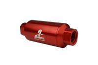 Aeromotive 12335 Aeromotive In-Line Filter - AN-10 size - 40 Micron SS Element - Red Anodize Finish