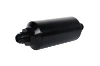Aeromotive 12378 Aeromotive In-Line Filter - (AN -8 Male) 40 Micron Stainless Mesh Element Bright Dip Black Finish