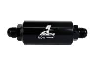 Aeromotive 12388 Aeromotive In-Line Filter - (AN -10 Male) 40 Micron Stainless Mesh Element Bright Dip Black Finish