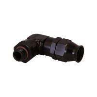 Aeromotive 15736 Aeromotive PTFE Hose End - AN-06 to AN-08 Hose - 90 Deg - Black Anodized