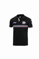 SPARCO 01275MRNR5XXL Sparco Polo Replica Martini-Racing XXL Black