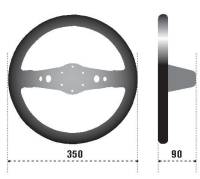 SPARCO 015R215CSN Sparco Steering Wheel 215 Suede Black