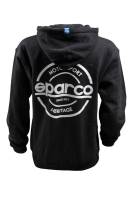 SPARCO SP03300NR5XXL Sparco Sweatshirt Hooded S-Seal Blk Xxlr