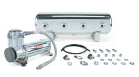 Air Lift 27801 Air Lift 2.5 Gal. Polished Tank w/ Viair 444c Chrome Compressor (Incl. Fittings & Mounting Hardware)