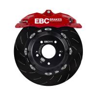 EBC - EBC Brakes BBK023RED-1 EBC Racing 04-09 Volkswagen GTI (Mk5) Red Apollo-4 Calipers 330mm Rotors Front Big Brake Kit - Image 2