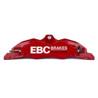 EBC - EBC Brakes BBK023RED-1 EBC Racing 04-09 Volkswagen GTI (Mk5) Red Apollo-4 Calipers 330mm Rotors Front Big Brake Kit - Image 3
