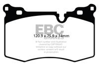 EBC - EBC Brakes DP21854 EBC 09-14 Mini Hardtop 1.6 Turbo J.C Works Greenstuff Front Brake Pads - Fits 2009-2015 Mini Cooper - Image 3