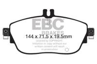 EBC - EBC Brakes DP22165 EBC 13+ Mercedes-Benz CLA250 2.0 Turbo Greenstuff Front Brake Pads - Fits 2014-2019 Mercedes-Benz CLA250, GLA250, B250 - Image 3