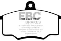 EBC Brakes DP2310 EBC 80-82 Audi 4000 1.6 Greenstuff Front Brake Pads