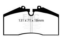 EBC - EBC Brakes DP2767 EBC 86-91 Porsche 928 5.0 Greenstuff Front Brake Pads - Fits 1986-1991 Porsche 928 - Image 4