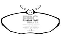 EBC - EBC Brakes DP31221/2C EBC 03-06 Jaguar XJ8 4.2 VP Redstuff Rear Brake Pads - Fits 2003-2005 Jaguar S-Type, Vanden Plas - Image 2