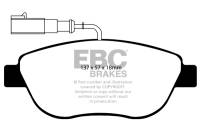 EBC Brakes DP31383C EBC 12+ Fiat 500 1.4 Turbo Abarth Redstuff Front Brake Pads - Fits 2012-2013 Fiat 500
