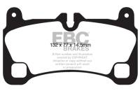 EBC - EBC Brakes DP31836C EBC 08-09 Volkswagen Touareg 3.6 (2 holes at bottom of backplate) Redstuff Rear Brake Pads - Fits 2008-2009 Volkswagen Touareg - Image 2