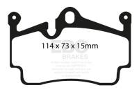 EBC - EBC Brakes DP31920C EBC 04-08 Porsche Boxster (Cast Iron Rotors only) 2.7 Redstuff Rear Brake Pads - Fits select 2005-2023 Porsche models - Image 3