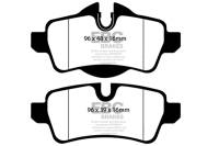 EBC - EBC Brakes DP31931C EBC 07-14 Mini Hardtop 1.6 Redstuff Rear Brake Pads - Fits 2007-2015 Mini Cooper - Image 3
