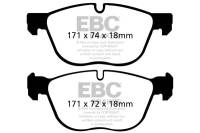 EBC Brakes DP31938C EBC 07-10 BMW X5 3.0 Redstuff Front Brake Pads - Fits 2007-2019 BMW X5, X6, X4