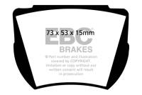 EBC - EBC Brakes DP4141R EBC 59-65 Aston Martin DB4 3.7L Convertible Yellowstuff Rear Brake Pads - Fits 1960-1963 Aston Martin DB4 - Image 4
