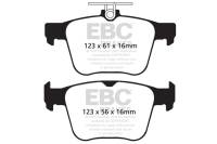 EBC - EBC Brakes DP42173R EBC 14-20 Audi S3 2.0 Turbo Yellowstuff Rear Brake Pads - Fits 2015-2023 Audi S3, TTS Quattro - Image 2