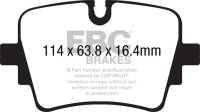 EBC - EBC Brakes DP42192R EBC 14+ Jaguar F-Type (Cast Iron Rotors Only) 5.0 Supercharged (490) Yellowstuff Rear Brake Pads - Fits 2014-2018 Jaguar F-Type - Image 3