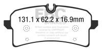 EBC - EBC Brakes DP42204R EBC 14+ Porsche Macan (Cast Iron Rotors only) 3.6 Twin Turbo Yellowstuff Rear Brake Pads - Fits 2015-2018 Porsche, Audi models - Image 4