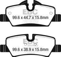 EBC - EBC Brakes DP42228R EBC 14+ Mini Hardtop 1.5 Turbo Cooper Yellowstuff Rear Brake Pads - Fits 2014-2023 Mini Cooper - Image 4