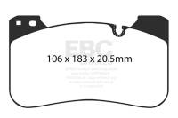 EBC - EBC Brakes DP42331R EBC 2018+ BMW M5 4.4TT (F90) Yellowstuff Front Brake Pads - Fits select 2018-2023 BMW models - Image 3