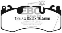 EBC - EBC Brakes DP42336R EBC 2016+ Maserati Levante 3.0TT (424) Yellowstuff Front Brake Pads - Fits 2016-2023 Maserati Levante, Quattroporte - Image 4