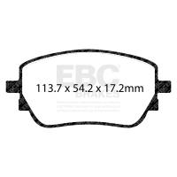 EBC - EBC Brakes DP42391R EBC 2019+ Mercedes-Benz A220 Sedan (V177) 2.0T Yellowstuff Rear Brake Pads - Fits 2019-2023 Mercedes-Benz CLA35 AMG, A220, GLA45 AMG - Image 4