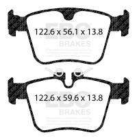 EBC - EBC Brakes DP42411R EBC 2020+ Jaguar I-Pace Electric Yellowstuff Rear Brake Pads - Fits 2020-2023 Jaguar I-Pace - Image 3