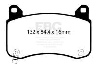 EBC - EBC Brakes DP52418NDX EBC 2020+ Tesla Model Y Electric Performance Bluestuff Front Brake Pads - Fits 2018-2023 Tesla 3, Y - Image 4