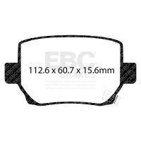 EBC - EBC Brakes DP52419NDX EBC 2020+ Tesla Model Y Electric Performance Bluestuff Rear Brake Pads - Fits 2018-2024 Tesla 3, Y - Image 2