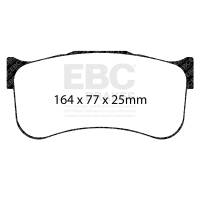 EBC Brakes DP8091.25SR21 EBC Racing Alcon CAR9549 D64 SR-21 Sintered Race Front Brake Pads
