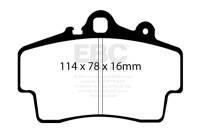 EBC Brakes DP81207RP1 EBC Racing 97-09 Porsche Boxster (986/987 w/Cast Iron Discs) RP-1 Race Front Brake Pads