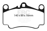 EBC - EBC Brakes DP81515RP1 EBC Racing 02-05 Porsche 911 (996) (Cast Iron Disc Only) RP-1 Race Front Brake Pads - Image 5